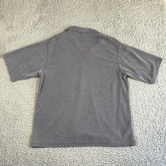 Straight Down Shirt Men's Medium Gray Golf Polo Knit Rayon Blend Activewear - Picture 7 of 13